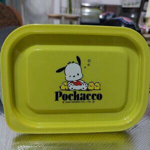 Super Cute Sanrio Pochacco Plastic Lunch Box Food Storage Clear Inside X 2